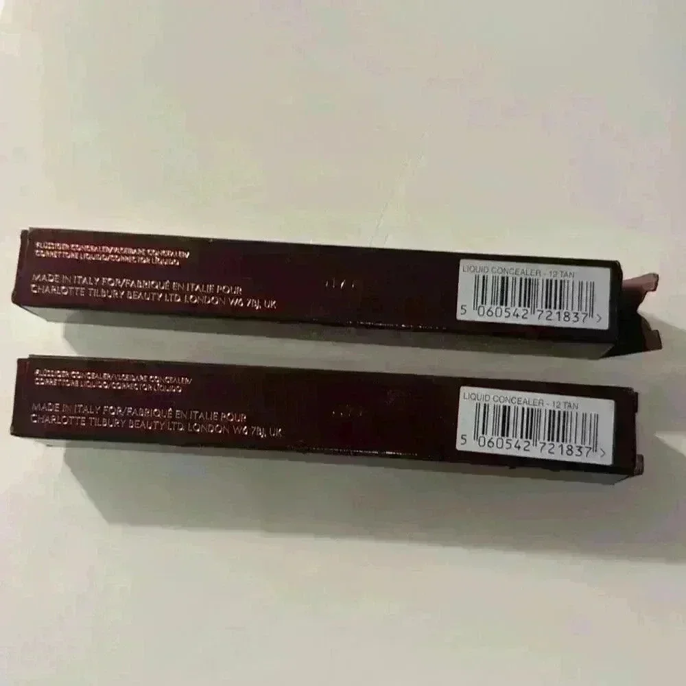 New CHARLOTTE TILBURY - MAGIC AWAY LIQUID CONCEALER 12 Tan Bundle of 2 - BOXED